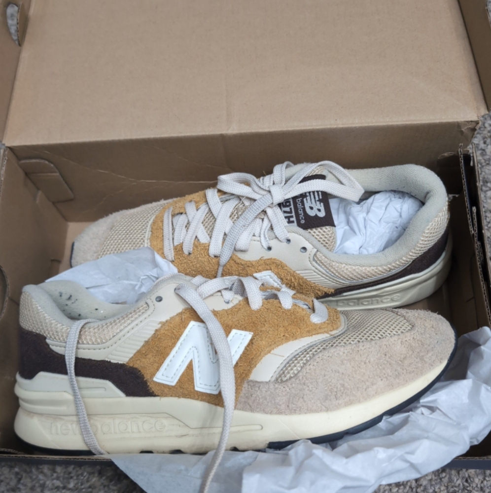 New Balance 997H Brown/Tan/Yellow Size 7.5 Mens